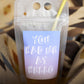Romantic Comedy Party Drink Pouch Set of 8