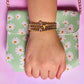 Gold Initial Beaded Bracelet