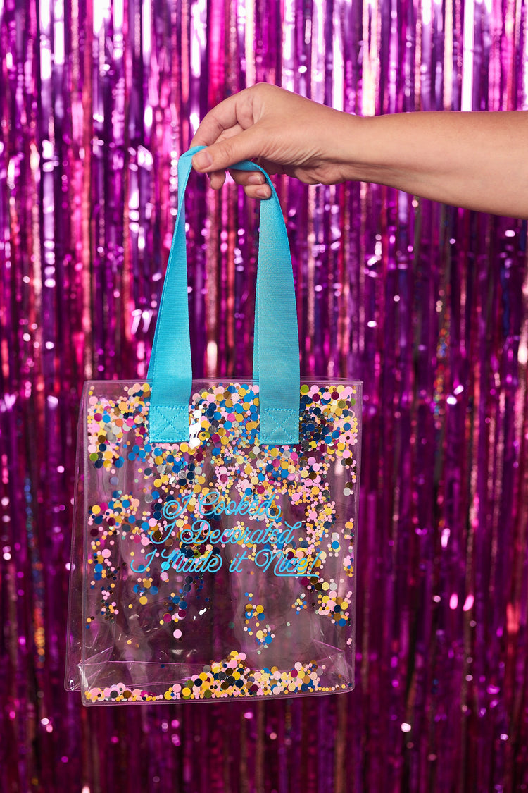 I Made It Nice Glitter Mini Tote