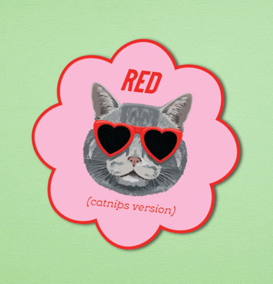 Red Catnips Version Magnet