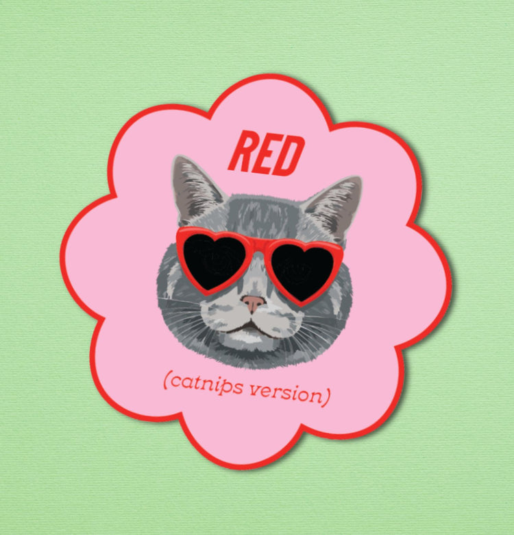 Red Catnips Version Magnet